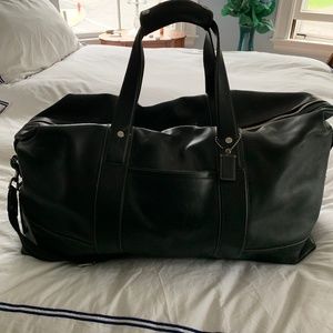 Unisex Coach leather duffle